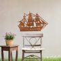 Sailing Ship Metal Wall Art Gift For Nautical Garden Decor, thumbnail 8 of 10