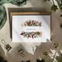 Dried Flower Autumn Thank You Cards, thumbnail 1 of 4
