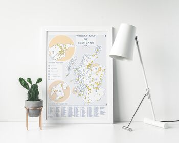 Scotland Scotch Whisky Map Regions And Distilleries 24, 3 of 8