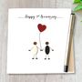 3rd Anniversary Card Leather Wedding Anniversary, thumbnail 1 of 6