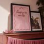 Naughty Is The New Nice Pink Christmas Print, thumbnail 1 of 2