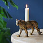 Gold Tiger Candlestick, Candle Holder, thumbnail 2 of 6