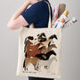 Ponies Luxury Shopper Tote Bag, thumbnail 2 of 4