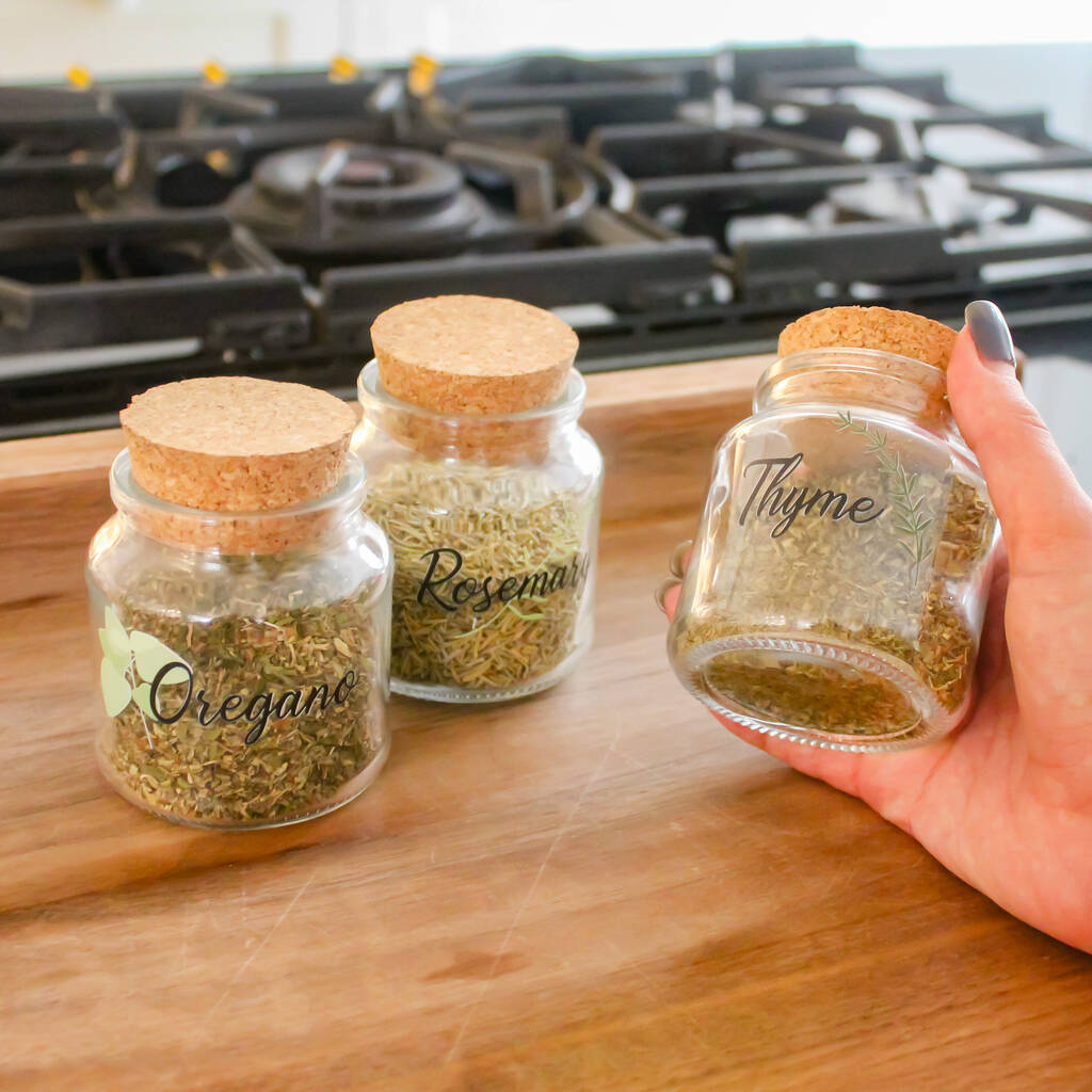 Glass Herb Jar Gift Set By Proper Goose