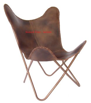Nu Buck Leather Butterfly Chairs Different Colours, 12 of 12