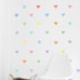 Watercolour Hearts Wall Stickers, thumbnail 5 of 12