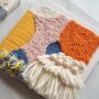 Little Burst Of Colour Mini Punch Needle Wall Hanging, thumbnail 4 of 6