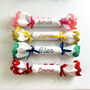 Personalised Embroidered Fabric Christmas Cracker, thumbnail 2 of 9
