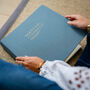 Large Linen Wedding Album With Minimalist Font, thumbnail 7 of 12