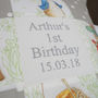 Beatrix Potter© Patchwork Birthday Cushion, thumbnail 6 of 8