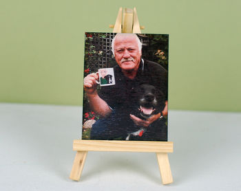 Personalised Dog Portrait On Mini Easel And Stand, 3 of 7