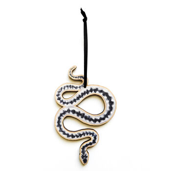 Reptilia Adder Wooden Hanging Decoration, 2 of 4