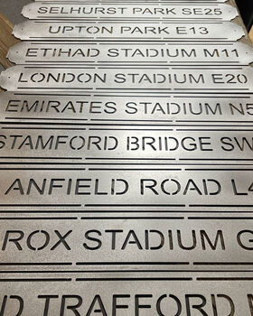 Portman Road Metal Football Street Sign – Designed And Made In Britain, 7 of 10
