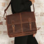 Mens's Urban Leather Satchel Bag, thumbnail 1 of 10