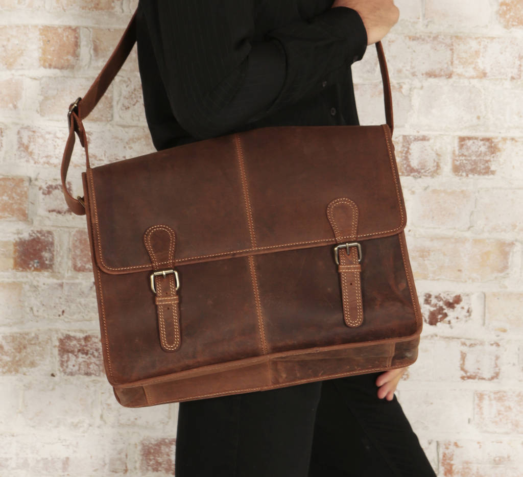Urban Leather Satchel Bag, 1 of 10