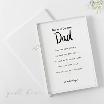 Things We Love About Dad Print, 4 of 6