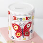 Personalised Girl's Floral Money Box, thumbnail 1 of 10