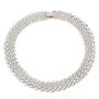 Silver Plated Mesh Chain Statement Necklace, thumbnail 5 of 7