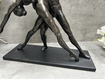 Dancing Couple Lovers Figurine – 37cm Black Ornament, 8 of 12