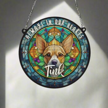 Chihuahua Fawn Memorial Suncatcher, 4 of 6