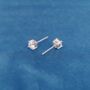 6 Mm Classic Round Solitaire Cz Stud Earrings, thumbnail 6 of 7