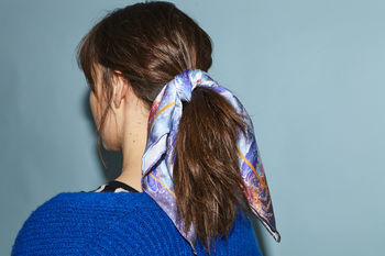 'Mary Rose' Lobster Silk Scarf, 4 of 9