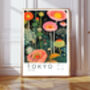 Tokyo Flower Japanese Art Print, thumbnail 1 of 3