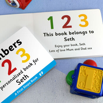 First Steps Numbers Personalised Board Book, 4 of 5