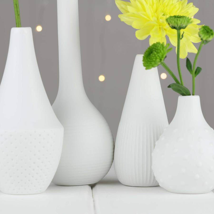 porcelain engraved flower vases by nest
