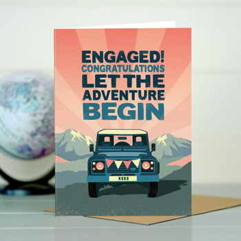 Classic Land Rover Engagement Card, 2 of 3