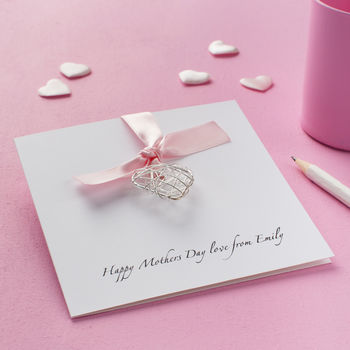 Happy Mother's Day Card With Wire Heart, 2 of 5