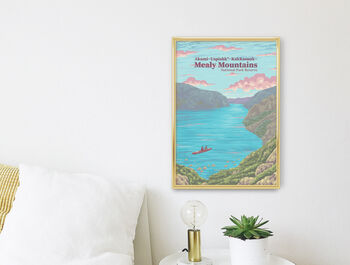 Mealy Mountains National Park Canada Travel Poster, 3 of 8