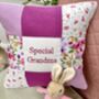 Special Grandma Cushion   Pink And Purple, thumbnail 3 of 7