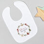 Personalised First Christmas Bodysuit / Babygrow Wreath, thumbnail 5 of 7