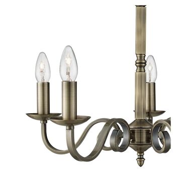 Five Light Candle Style Chandelier, 3 of 7