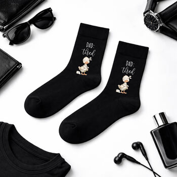 Funny Dad And Kid Socks Gift Set, 2 of 7
