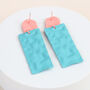 Frosted Clay Drop Earrings, thumbnail 5 of 6