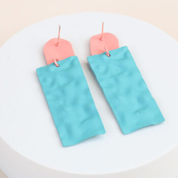 Frosted Clay Drop Earrings, 5 of 6