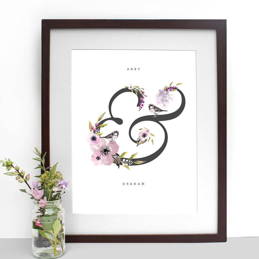 Ampersand Couple Print, 1 of 2