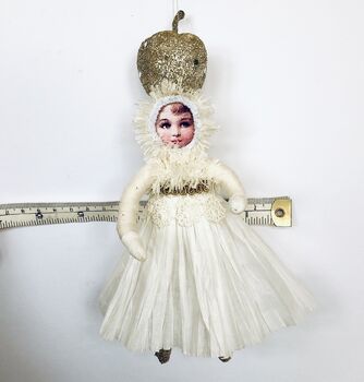 Golden Apple Girl Christmas Decoration, 8 of 9