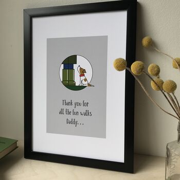 Personalised Dog Daddy Father's Day Print, 2 of 3