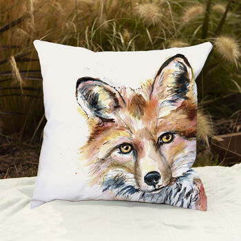 Inky Fox Outdoor Cushion For Garden Furniture, 2 of 9