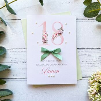 Personalised 50th Birthday Card In Pink, 8 of 11