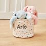 Personalised Small Rainbow Polka Dot Storage Bag, thumbnail 1 of 3
