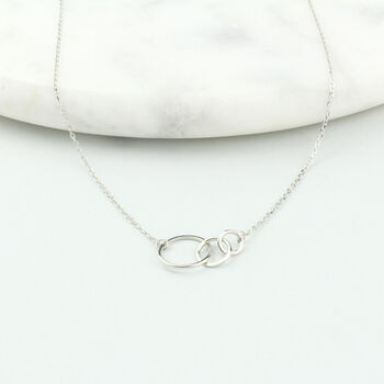 Generations Dainty Sterling 925 Circle Necklace, 3 of 6