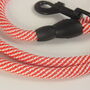 Red And White Stripped Rope Dog Lead, thumbnail 8 of 12