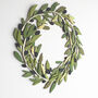 Hand Painted Multi Layered Wooden Olive Wreath, thumbnail 2 of 4