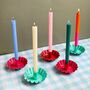 Scalloped Enamel Candle Holder, thumbnail 1 of 6