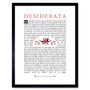 Quote Desiderata Floral Ehrmann Inspiration Art Print, thumbnail 1 of 3