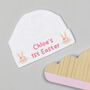 Personalised First Easter Rabbit Bodysuit Pink Or Grey, thumbnail 5 of 8